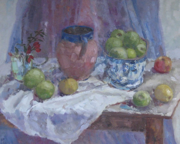 Apples and Blue Tureen